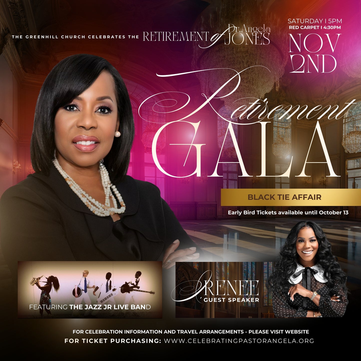 Retirement Gala: Celebrating 16yrs of Service for Pastor Angela Jones